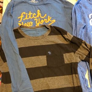 4 boys Abercrombie & Fitch long sleeve shirts